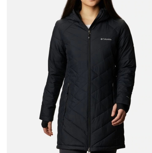 COLUMBIA HEAVENLY LONG HOODED JACKET - Picture 1 of 14